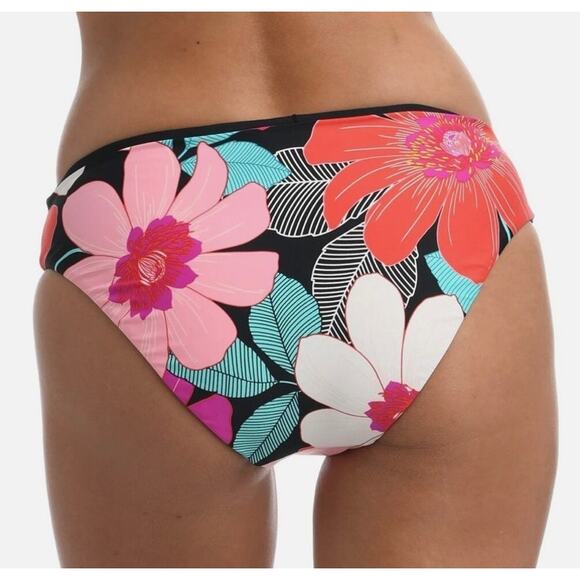 La Blanca In Full Bloom Reversible Hipster Bikini Bottom 14 NWT - Picture 2 of 6